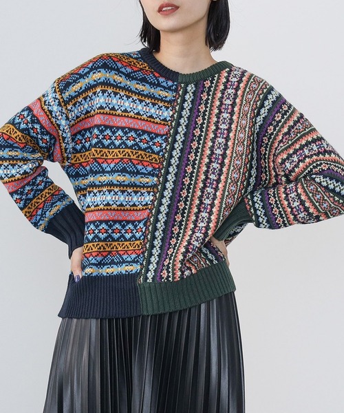 BEAMS HEART（ビームスハート）の「フェアアイル ニットプルオーバー（ニット/セーター・レディース・その他1/その他/その他2・FREE）」の9枚目の写真