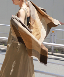 VERMEIL par iena | 【PLAIDIE/プレディ】STOLE（ベージュ A）(ストール/ショール)