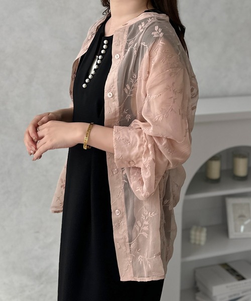 apres jour clair(アプレジュールクレア)の「【apres jour clair】刺繍シアーシャツ【ZOZOTOWN限定アイテム】(シャツ/ブラウス・レディース・オフホワイト/ピンクベージュ/アイボリー・フリー/X-LARGE)」の16枚目の写真