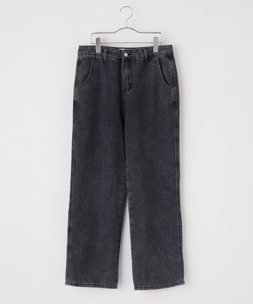 BASQUE magenta(バスクマゼンタ)の「ヴィンテージウォッシュ ワイドデニムパンツ(デニムパンツ・メンズ・サックスブルー/グレー/ブルー/ブラック・M/L)」の11枚目の写真