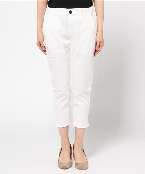 OUTLET（アウトレット）の「【CIAOPANIC TYPY】コットンツイルストレッチテーパードパンツ（その他パンツ・レディース・ホワイト・MEDIUM/LARGE/SMALL）」の2枚目の写真