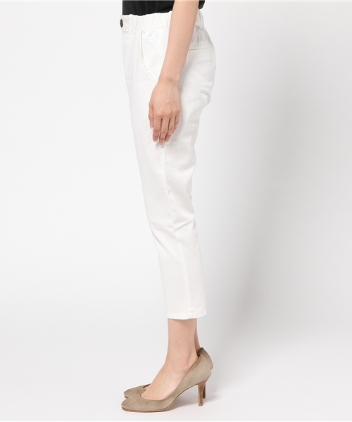 OUTLET（アウトレット）の「【CIAOPANIC TYPY】コットンツイルストレッチテーパードパンツ（その他パンツ・レディース・ホワイト・MEDIUM/LARGE/SMALL）」の3枚目の写真