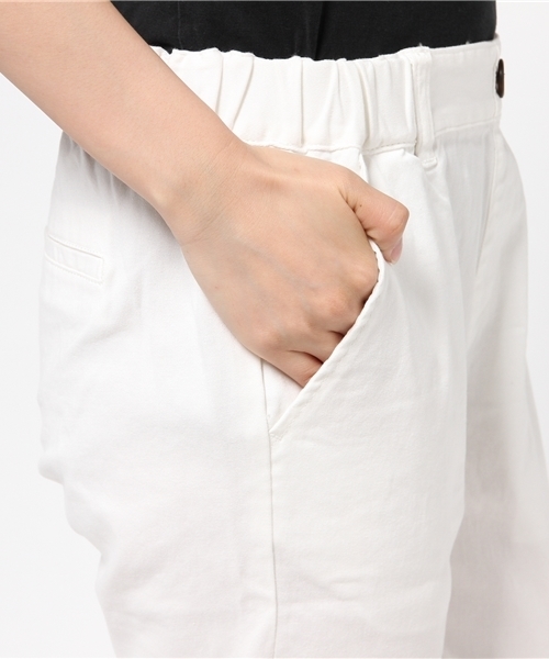 OUTLET（アウトレット）の「【CIAOPANIC TYPY】コットンツイルストレッチテーパードパンツ（その他パンツ・レディース・ホワイト・MEDIUM/LARGE/SMALL）」の7枚目の写真