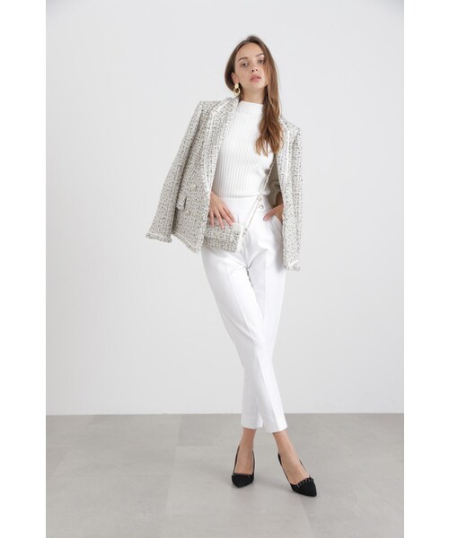 PINKY&DIANNE（ピンキーアンドダイアン）の「◆ミックスツイードジャケット（テーラードジャケット・レディース・ホワイト系その他2/レッド系その他/ホワイト系その他3・38/36）」の17枚目の写真