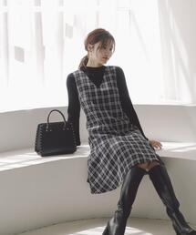PROPORTION BODY DRESSING | ツイードフレアミニジャンスカ / 1213240902(ワンピース)