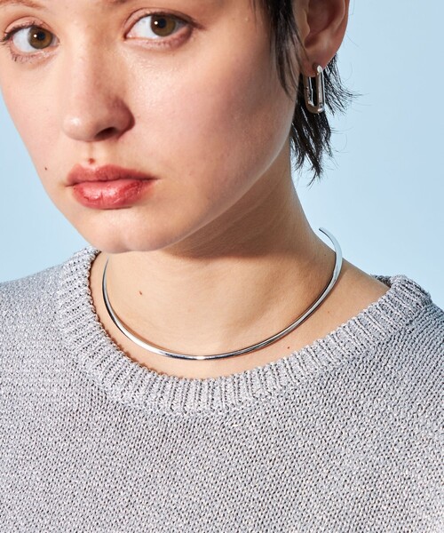 CITEN(シテン)の「<CITEN>ナロー ネックカフ(チョーカー・レディース・ゴールド/シルバー・FREE)」の1枚目の写真