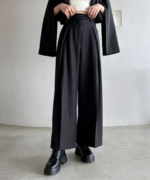 ヘリンボーンワイドパンツ 973879