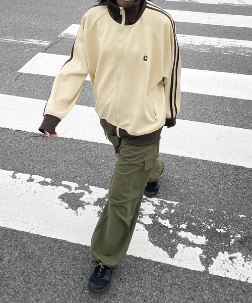 chillfar チルファー　トラックジャケット　アイボリー チルファー トラックジャケット アイボリー 京本大我着用モデル