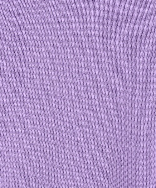 BALLSEY(ボールジィ)の「スーパーエクストラファインウール ハーフスリーブプルオーバー(ニット/セーター・レディース・ホワイト/チャコールグレー/ベージュ/グリーン/オレンジ/ネイビー/ライトパープル/ライトグリーン/オレンジ系その他/パープル・M/S)」の12枚目の写真