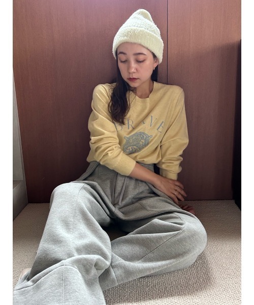 SNIDEL(スナイデル)の「ニットキャップ(ニットキャップ/ビーニー・レディース・ライトピンク/イエロー/ミント/ホワイト・FREE)」の10枚目の写真