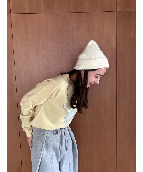 SNIDEL(スナイデル)の「ニットキャップ(ニットキャップ/ビーニー・レディース・ライトピンク/イエロー/ミント/ホワイト・FREE)」の11枚目の写真