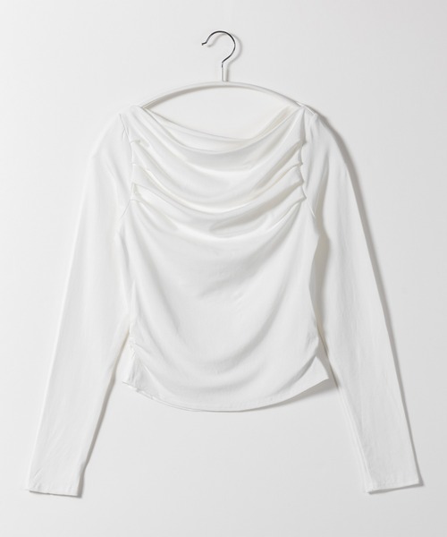 tシャツ タックドレープカットソー レディース archives tシャツ タックドレープオフショルTOPS レディース