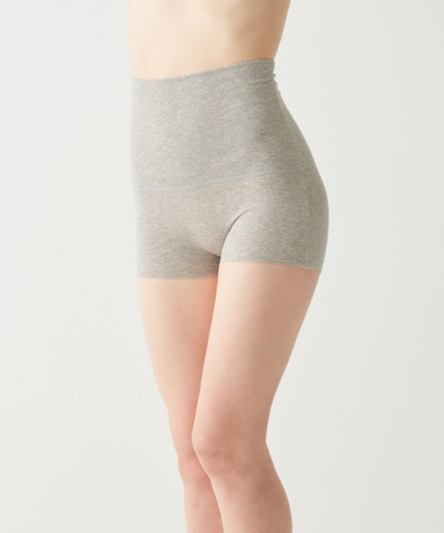 GUNZE(グンゼ)の「HOTMAGIC/ホットマジック 裏起毛であったか 綿のチカラ はらまき付き1分丈ショーツ(ショーツ・レディース・杢グレー/ブラック/ローズ/ブラウン系その他/ピンク系その他・LARGE/X-LARGE/MEDIUM)」の14枚目の写真