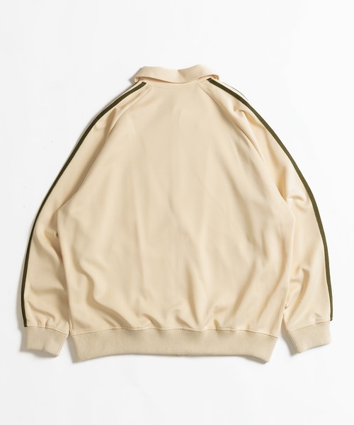 MUHET（ミュエータ）の「襟付きトラックジャケット（ジャージ・レディース・レッド/アイボリー/ブラウン・MEDIUM/X-LARGE）」の20枚目の写真