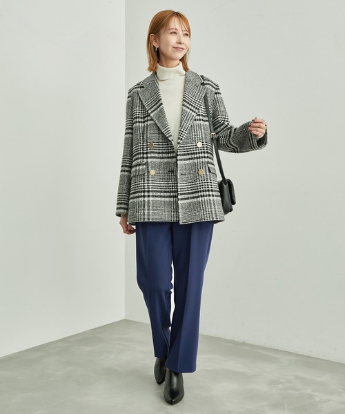 ROPE' PICNIC（ロペピクニック）の「裏起毛カラーパンツ（スラックス・レディース・ブルー/ベージュ/ブラック・36/38/40）」の11枚目の写真