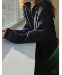 sorule | ハーフジップニットワンピース(ワンピース)