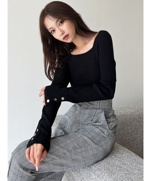 RESEXXY（リゼクシー）の「シンプルデザインスクエアニット