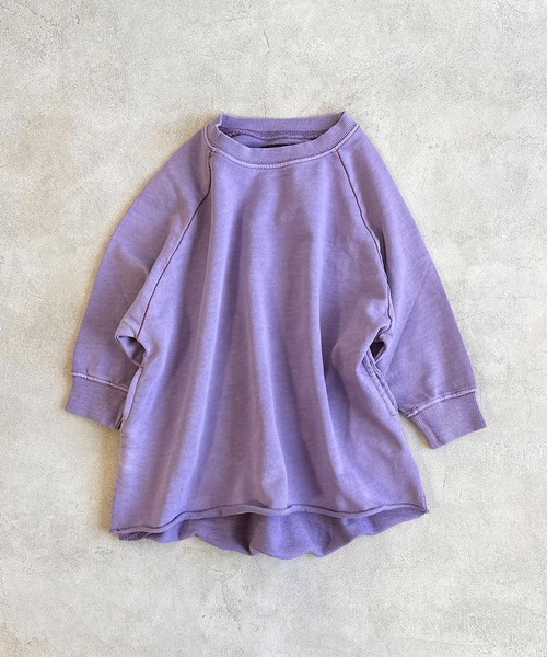 BIG FIELD（ビッグフィールド）の「ピグメントムジラグランワンピース（90～150cm）（ワンピース・キッズ・チャコール/ラベンダー/イエロー・90/100/110/120/130/140/150）」の2枚目の写真