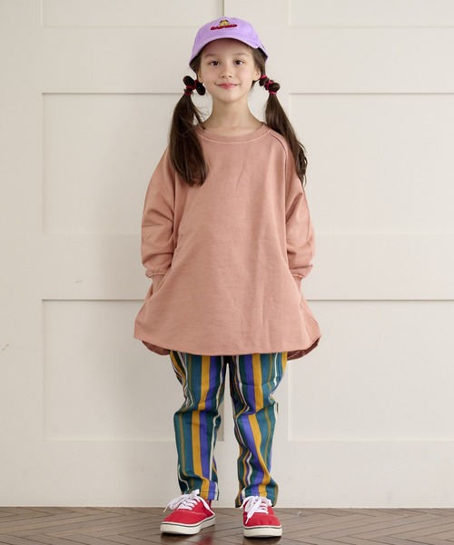 BIG FIELD（ビッグフィールド）の「ピグメントムジラグランワンピース（90～150cm）（ワンピース・キッズ・チャコール/ラベンダー/イエロー・90/100/110/120/130/140/150）」の3枚目の写真