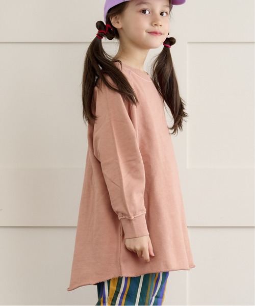 BIG FIELD（ビッグフィールド）の「ピグメントムジラグランワンピース（90～150cm）（ワンピース・キッズ・チャコール/ラベンダー/イエロー・90/100/110/120/130/140/150）」の4枚目の写真