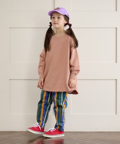 BIG FIELD（ビッグフィールド）の「ピグメントムジラグランワンピース（90～150cm）（ワンピース・キッズ・チャコール/ラベンダー/イエロー・90/100/110/120/130/140/150）」の9枚目の写真