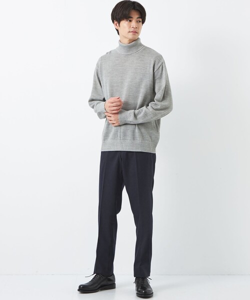 green label relaxing（グリーンレーベルリラクシング）の「TW サキソニー スリム NP スラックス -ウォッシャブル・ストレッチ・ウエストアジャスター-（スラックス・メンズ・ダークグレー/ブラウン/ネイビー/グレー・M/S/XL/XS/L）」の8枚目の写真