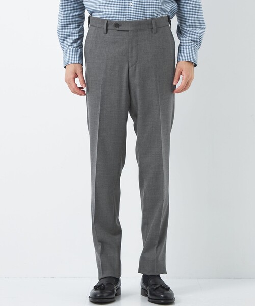 green label relaxing（グリーンレーベルリラクシング）の「TW サキソニー スリム NP スラックス -ウォッシャブル・ストレッチ・ウエストアジャスター-（スラックス・メンズ・ダークグレー/ブラウン/ネイビー/グレー・M/S/XL/XS/L）」の9枚目の写真