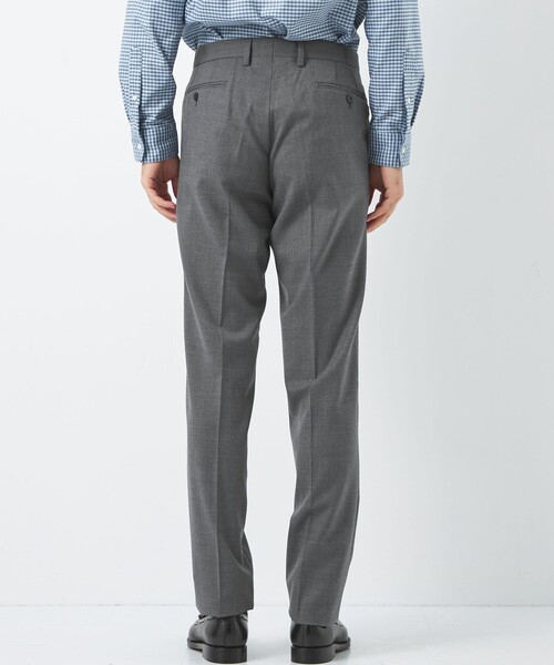 green label relaxing（グリーンレーベルリラクシング）の「TW サキソニー スリム NP スラックス -ウォッシャブル・ストレッチ・ウエストアジャスター-（スラックス・メンズ・ダークグレー/ブラウン/ネイビー/グレー・M/S/XL/XS/L）」の11枚目の写真