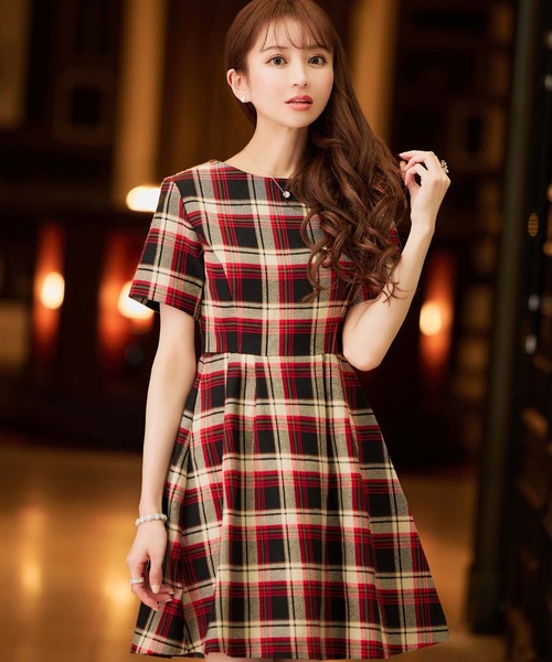 emiriawiz（エミリアウィズ）の「Classical check mini one-piece  