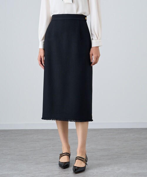 セール】【セットアップ対応商品】ウールプリペラタイト スカート  