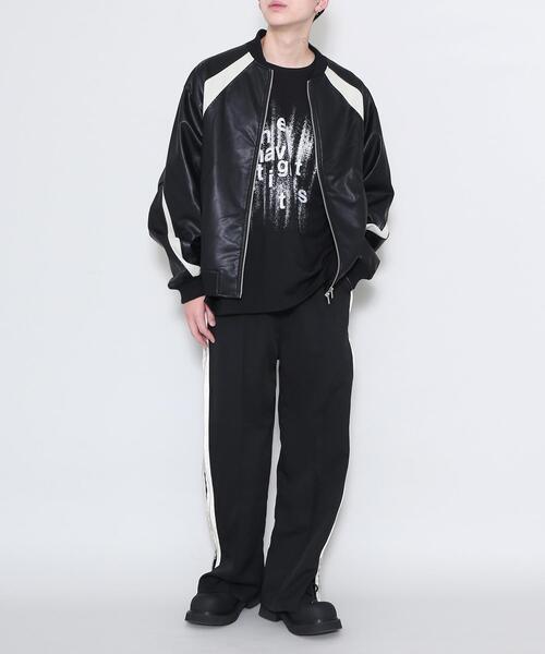 Figments（フィグメンツ）の「合皮レーシングジャケット（ブルゾン・レディース・ブラック・FREE）」の18枚目の写真