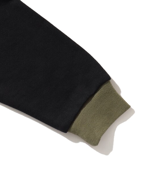 SHOO・LA・RUE（シューラルー）の「◆【110-140cm】裏毛配色フードスウェット（パーカー・キッズ・アイボリー系4/ブラック系4・12/13/14/11）」の6枚目の写真