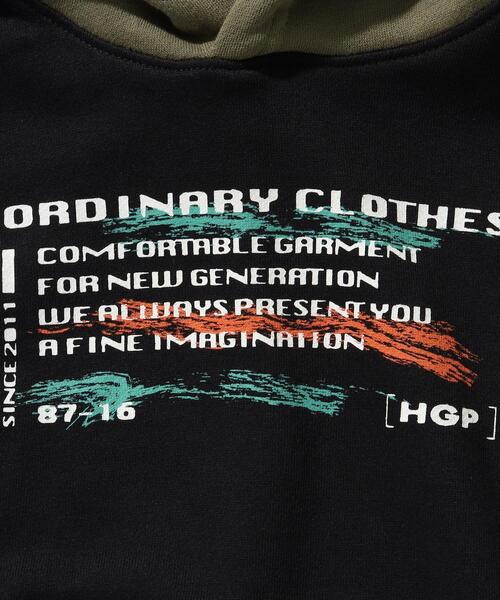 SHOO・LA・RUE（シューラルー）の「◆【110-140cm】裏毛配色フードスウェット（パーカー・キッズ・アイボリー系4/ブラック系4・12/13/14/11）」の9枚目の写真