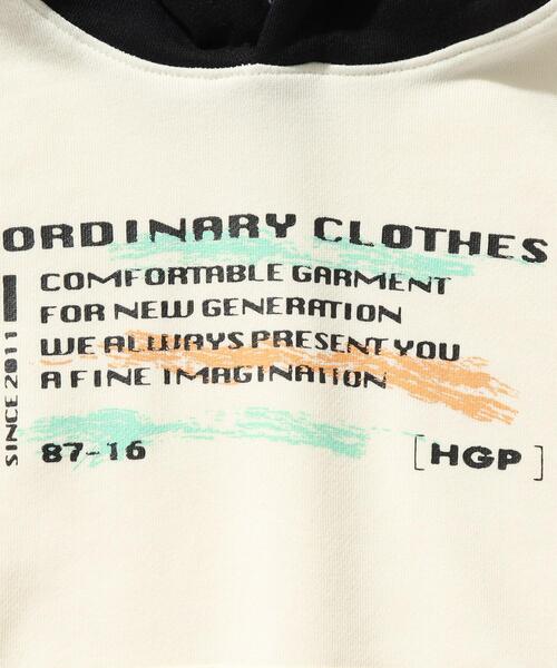 SHOO・LA・RUE（シューラルー）の「◆【110-140cm】裏毛配色フードスウェット（パーカー・キッズ・アイボリー系4/ブラック系4・12/13/14/11）」の11枚目の写真