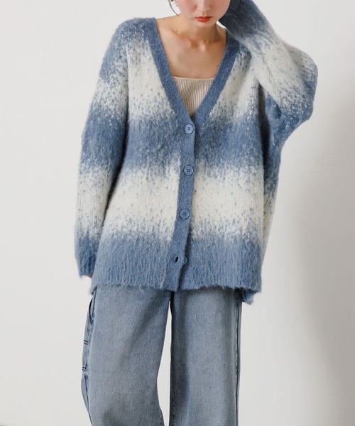 SENSE OF PLACE by URBAN RESEARCH(センスオブプレイスバイアーバンリサーチ)の「ニュアンスグラデーションカーディガン(カーディガン/ボレロ・レディース・ブルー系その他/グレー系その他・ONE)」の19枚目の写真