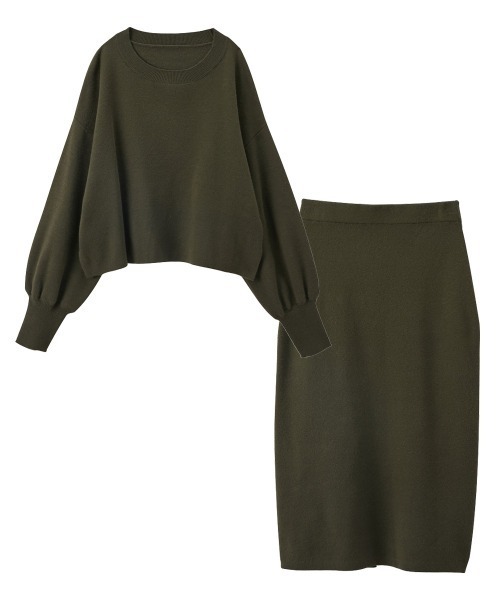 sail（サイル）の「【販売終了】【sail】ニットセットアップ　小さいサイズ【低身長・小柄女性向けサイズ】（スカート・レディース・グレー/カーキ・01）」の14枚目の写真