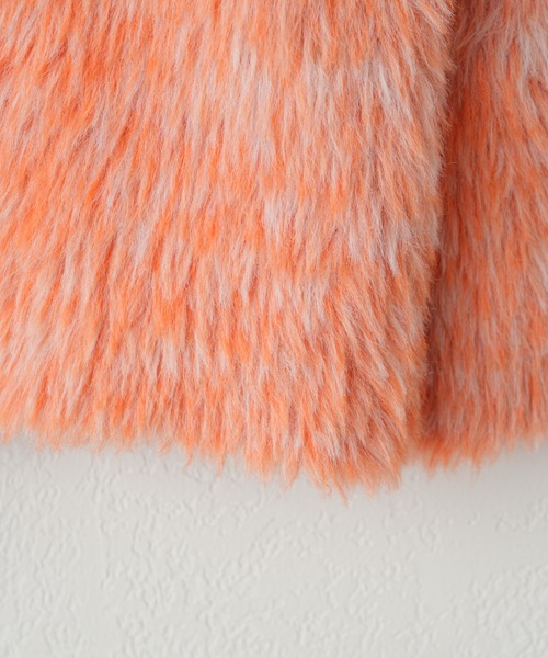 CIAOPANIC TYPY(チャオパニックティピー)の「【WEB限定】【KIDS】メランジシャギークルーネックカーディガン(カーディガン/ボレロ・キッズ・グリーン/ブルー/オレンジ/ブラウン・XL/XXL/M)」の16枚目の写真