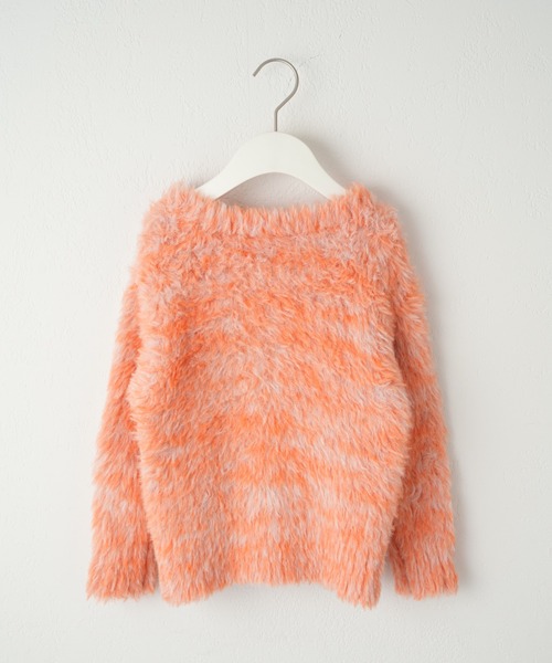 CIAOPANIC TYPY(チャオパニックティピー)の「【WEB限定】【KIDS】メランジシャギークルーネックカーディガン(カーディガン/ボレロ・キッズ・グリーン/ブルー/オレンジ/ブラウン・XL/XXL/M)」の18枚目の写真