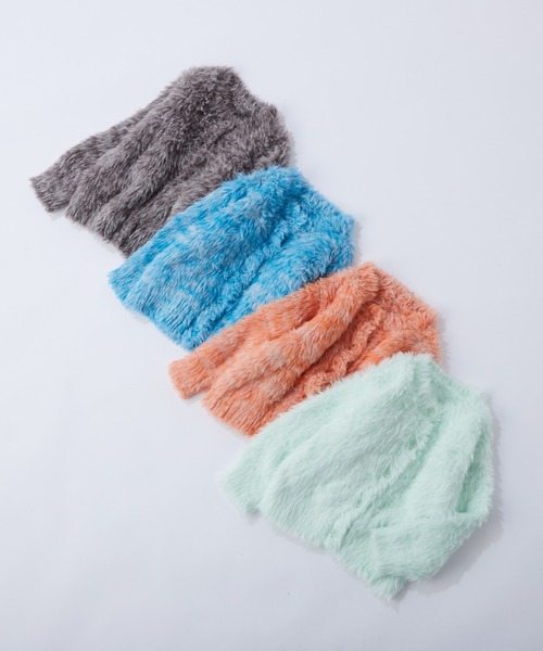 CIAOPANIC TYPY(チャオパニックティピー)の「【WEB限定】【KIDS】メランジシャギークルーネックカーディガン(カーディガン/ボレロ・キッズ・グリーン/ブルー/オレンジ/ブラウン・XL/XXL/M)」の21枚目の写真