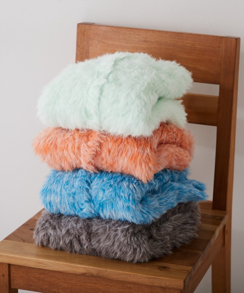 CIAOPANIC TYPY(チャオパニックティピー)の「【WEB限定】【KIDS】メランジシャギークルーネックカーディガン(カーディガン/ボレロ・キッズ・グリーン/ブルー/オレンジ/ブラウン・XL/XXL/M)」の20枚目の写真