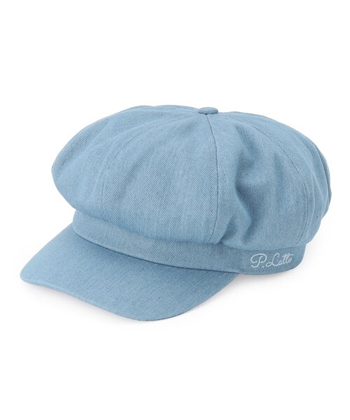 PINK-latte（ピンクラテ）の「◆シンプルツイルキャスケット（キャスケット・キッズ・ブルー系3/ブラック/ベージュ・00）」の3枚目の写真