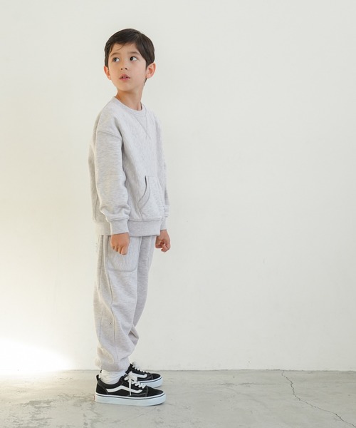 coca（coca）（コカ）の「キッズ　厚手サイドリブスウェットジョガーパンツ（スウェットパンツ・キッズ・チャコール/グレー・110/120/130/140）」の11枚目の写真