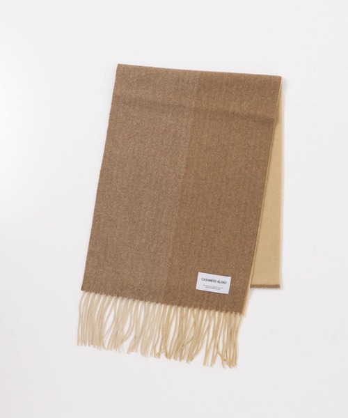 URBAN RESEARCH DOORS（アーバンリサーチドアーズ）の「カシミヤブレンドパネルマフラー（マフラー・メンズ・ブルー/チャコールグレー/カーキ/ベージュ・-）」の10枚目の写真