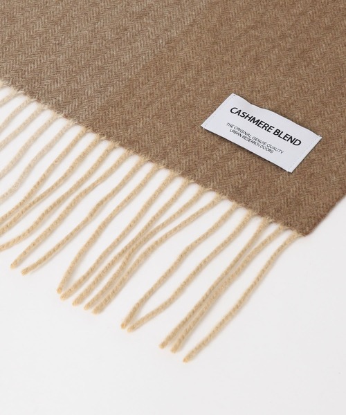 URBAN RESEARCH DOORS（アーバンリサーチドアーズ）の「カシミヤブレンドパネルマフラー（マフラー・メンズ・ブルー/チャコールグレー/カーキ/ベージュ・-）」の11枚目の写真