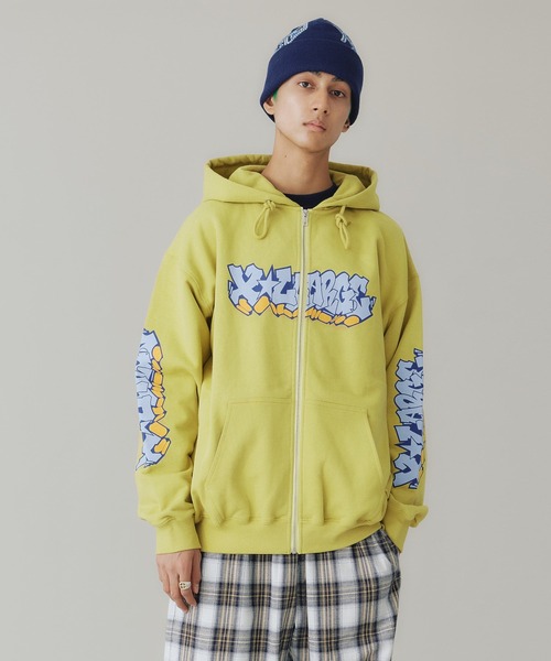 XLARGE（エクストララージ）の「GRAFFITI ZIP UP HOODED SWEATSHIRT
