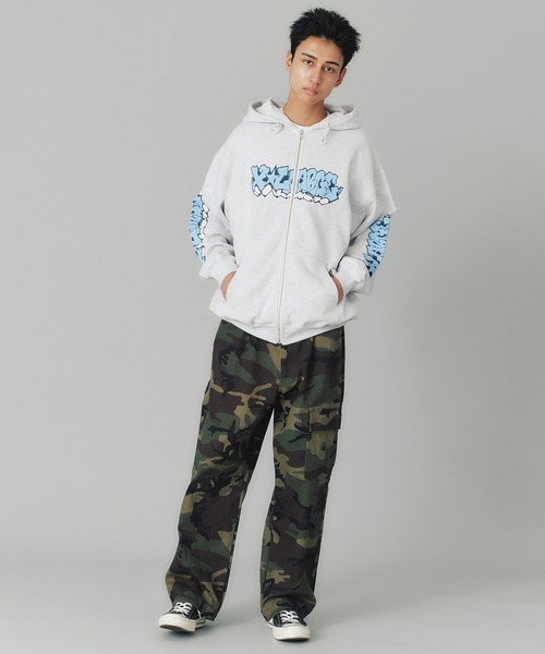 XLARGE（エクストララージ）の「GRAFFITI ZIP UP HOODED SWEATSHIRT
