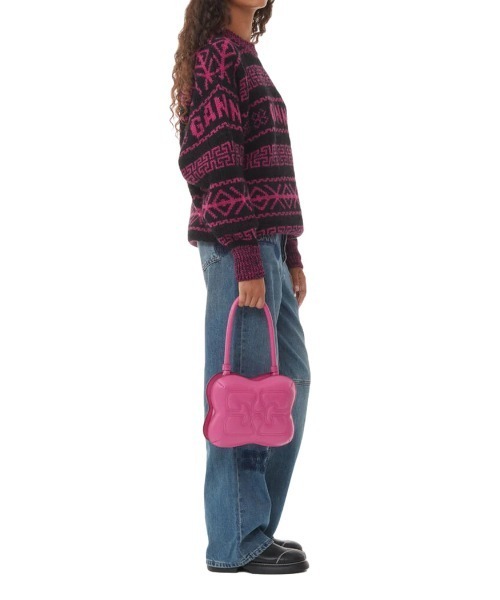 【新品】ＧＡＮＮＩ／ガニー　人気　デニムパンツ　ペイズリー　ピンク 新品】GANNI／ガニー 人気 デニムパンツ ペイズリー ピンク