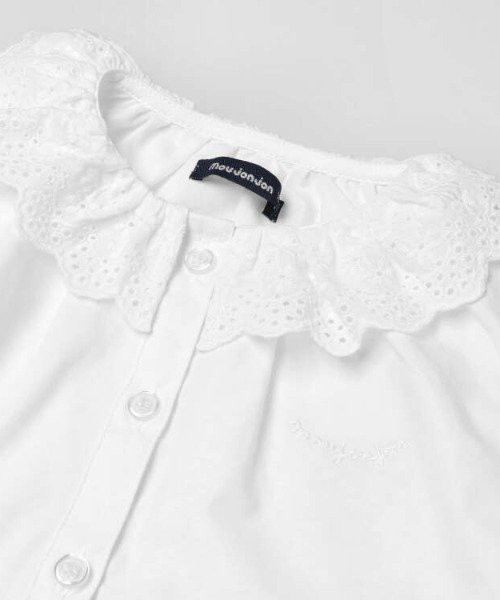 Moujonjon（ムージョンジョン）の「レース衿・刺繍入り丸衿ブラウス（シャツ/ブラウス・キッズ・その他1/その他3・110/100/130/140/120/90）」の5枚目の写真