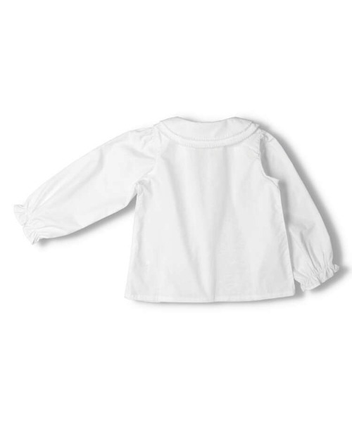 Moujonjon（ムージョンジョン）の「レース衿・刺繍入り丸衿ブラウス（シャツ/ブラウス・キッズ・その他1/その他3・110/100/130/140/120/90）」の4枚目の写真