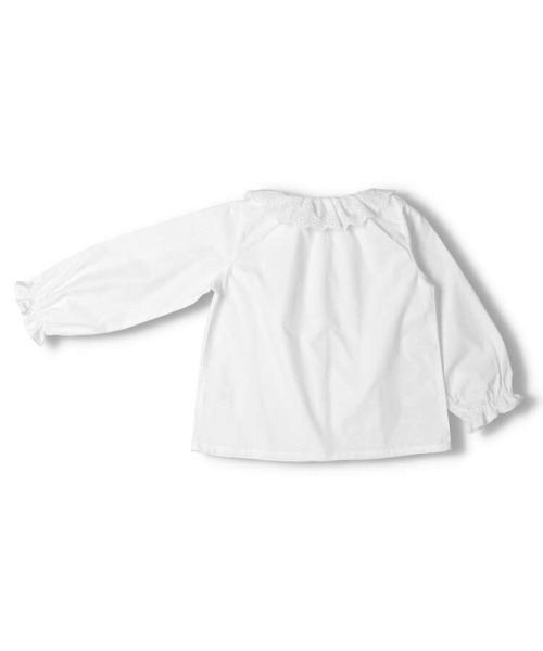 Moujonjon（ムージョンジョン）の「レース衿・刺繍入り丸衿ブラウス（シャツ/ブラウス・キッズ・その他1/その他3・110/100/130/140/120/90）」の3枚目の写真